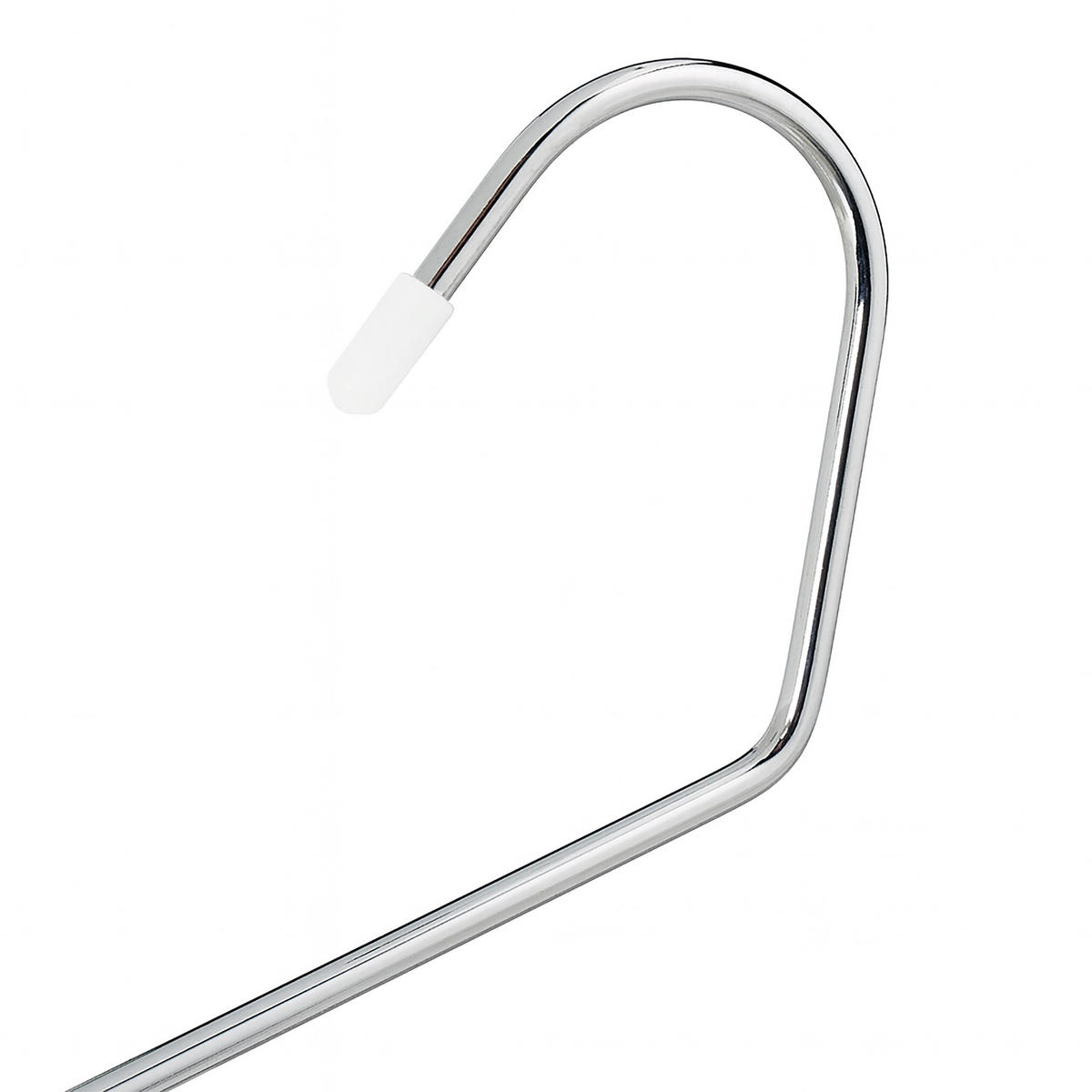 5XOBEŠALNIKI hlač - bela, kovina/umetna masa (33.5/23.5/0.5cm) - Relaxdays