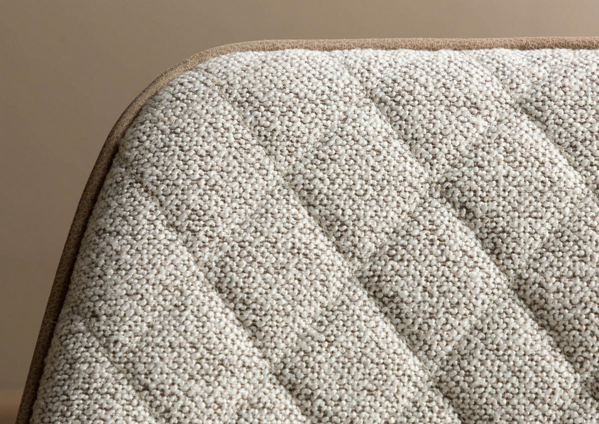 STUHL 100% Polyester 55 x 60 x 86 cm hellbraun / grau POLSTERSTÜHLE - Braun, Kunststoff (55/86/60cm) - Massivmoebel24