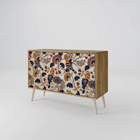SIDEBOARD EMINENT HOOPOE, Eicheneffekt, 111x42x77,5 cm, 2 Türen - Eichefarben/Buchefarben, Holzwerkstoff/Buchenholz (111/77.5/42cm) - SpaceRebels