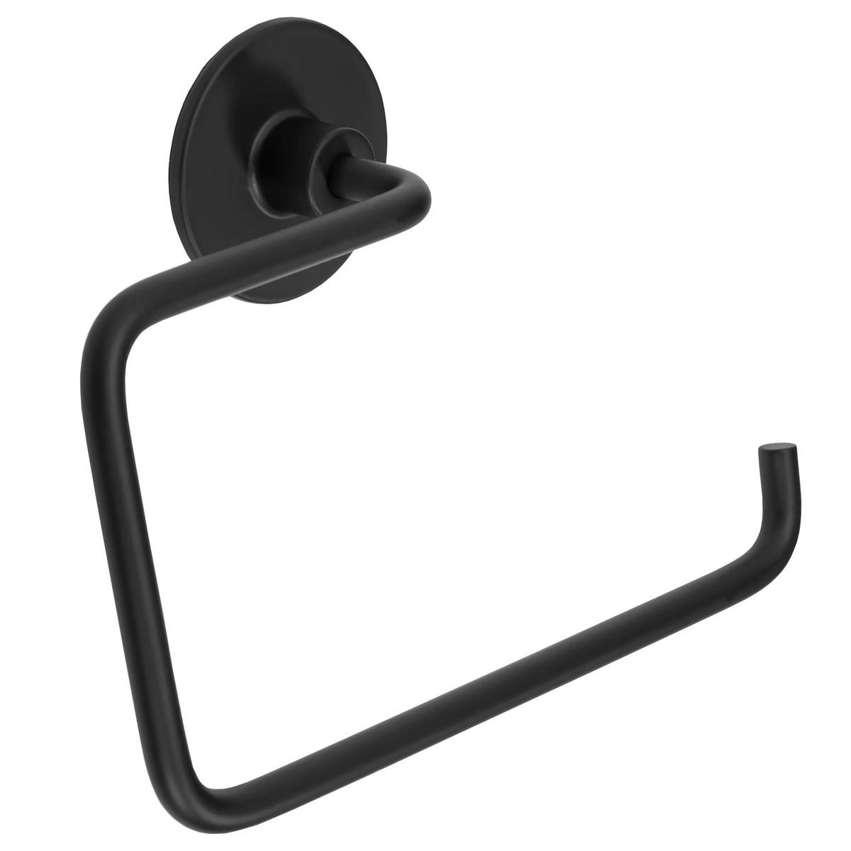 HALTER Für Toilettenpapier Rea Black 322204 Ner - Schwarz, Metall (18/13/5cm) - REA
