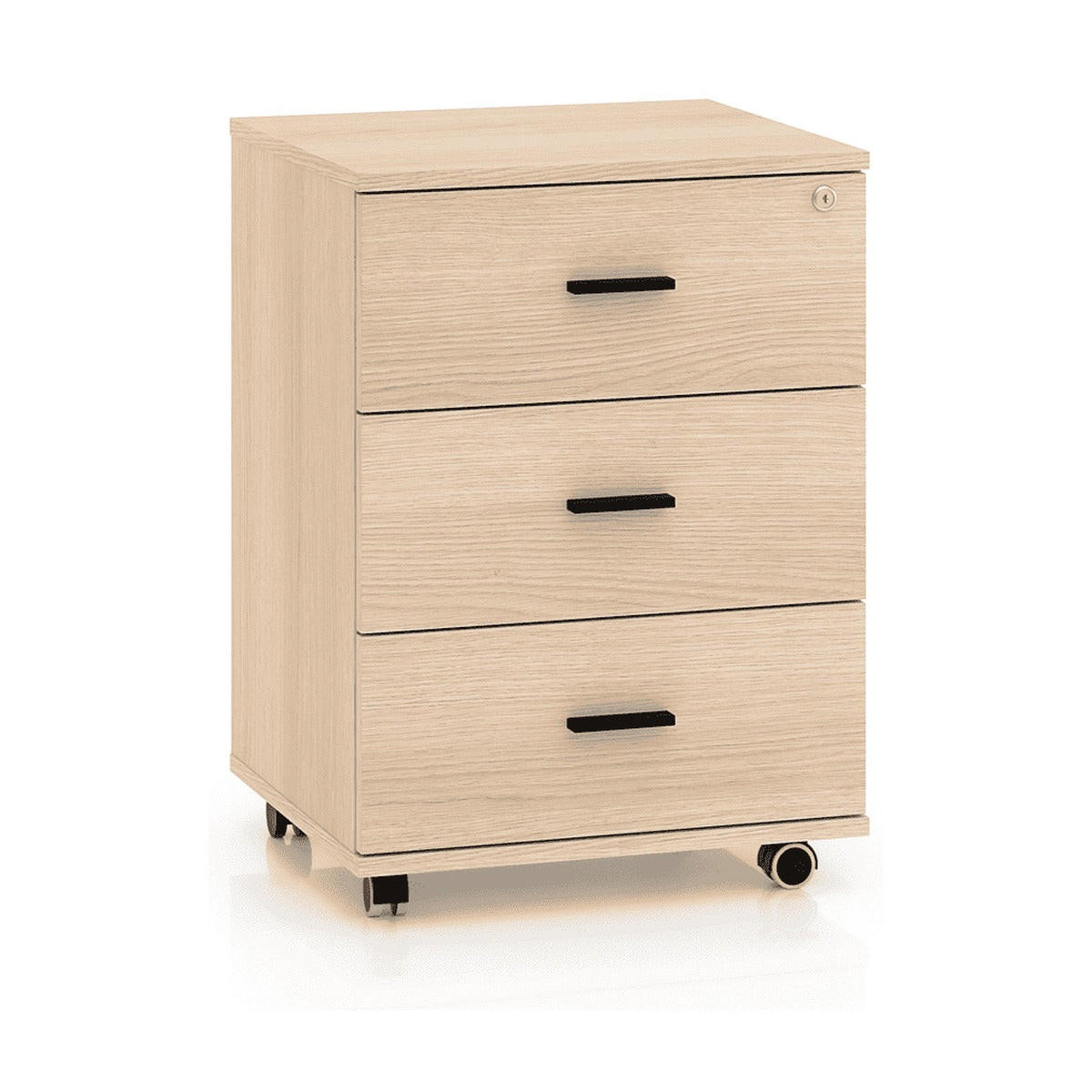 hi-markt Rollcontainer Schwarz 46x64x41 cm