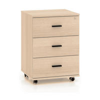 ROLLCONTAINER 46 cm Odelis – Schwarz - Schwarz, Holzwerkstoff (46/64/41cm) - hi-markt