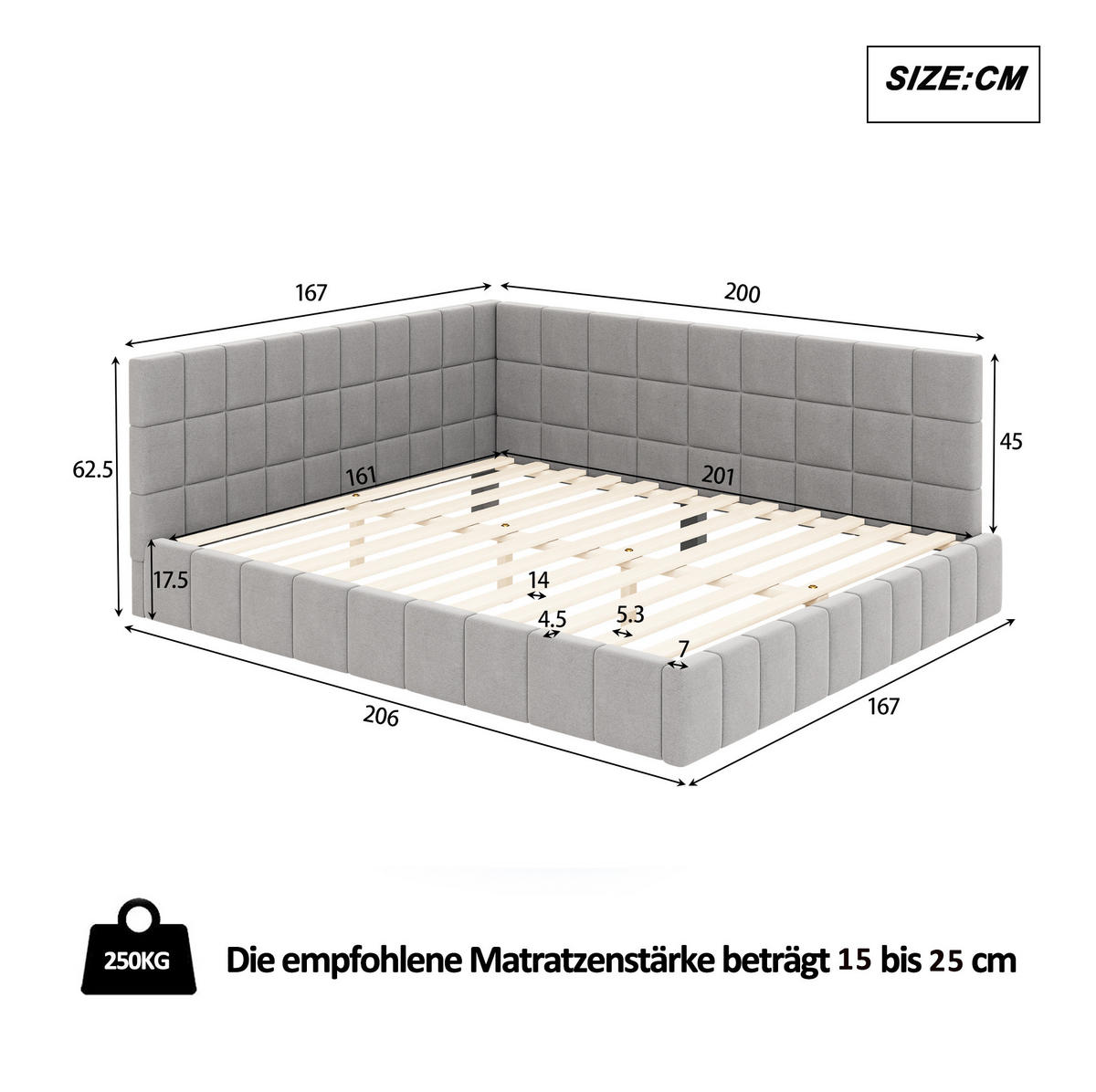 ČALÚNENÁ posteľ 160/200 cm s lamelovým roštom a obojstranným operadlom, zamatový poťah, Sivá - sivá, textil (160/200cm) - Redom