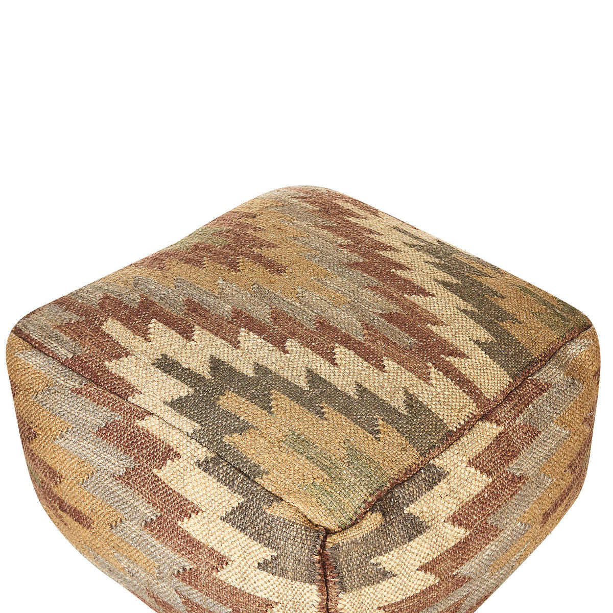 POUF Deepor 50/50/30 cm - Beige, Naturmaterialen (50/30/50cm) - Beliani