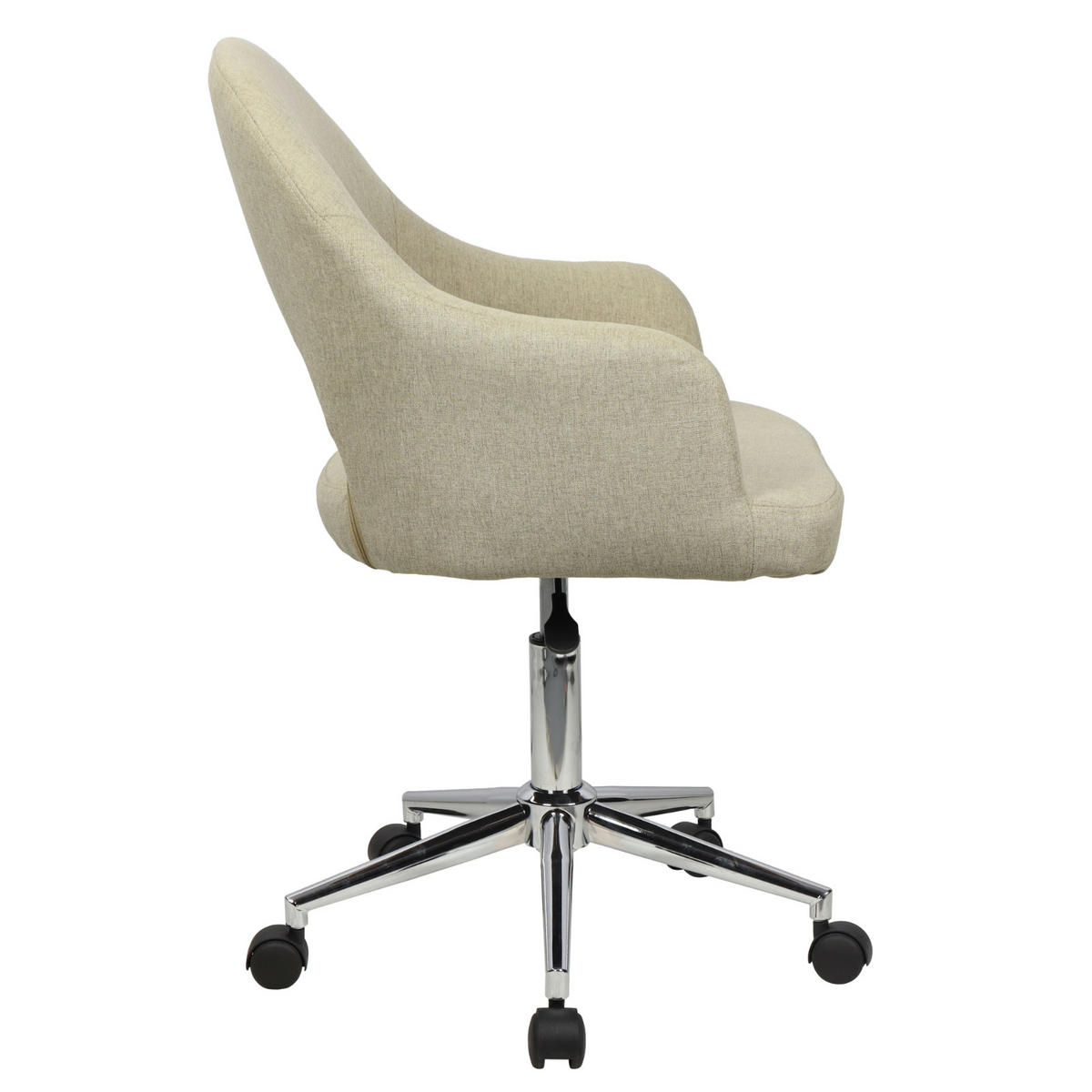 SCHREIBTISCHSTUHL Klara - Beige/Schwarz, Kunststoff (53/84/56cm) - SVITA