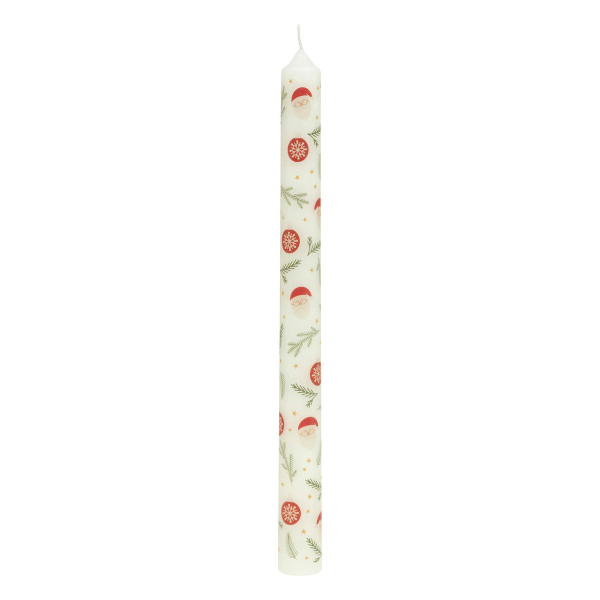 TISCHKERZEN festliches Muster 2,1/2,1/24,5 cm - Multicolor, Paraffin (2.1/24.5/2.1cm) - Atmosphera Createur d´interieur