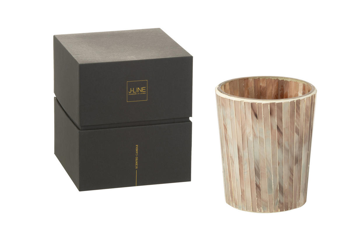 DUFTKERZE NOA - Rosa - M - 55 Std. - Pink, Paraffin (12.5/15.5cm) - J-Line