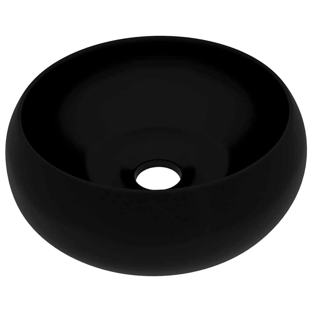 WASCHBECKEN Langston 40/40/15 cm - Schwarz, Keramik (40/15/40cm) - Nettlife