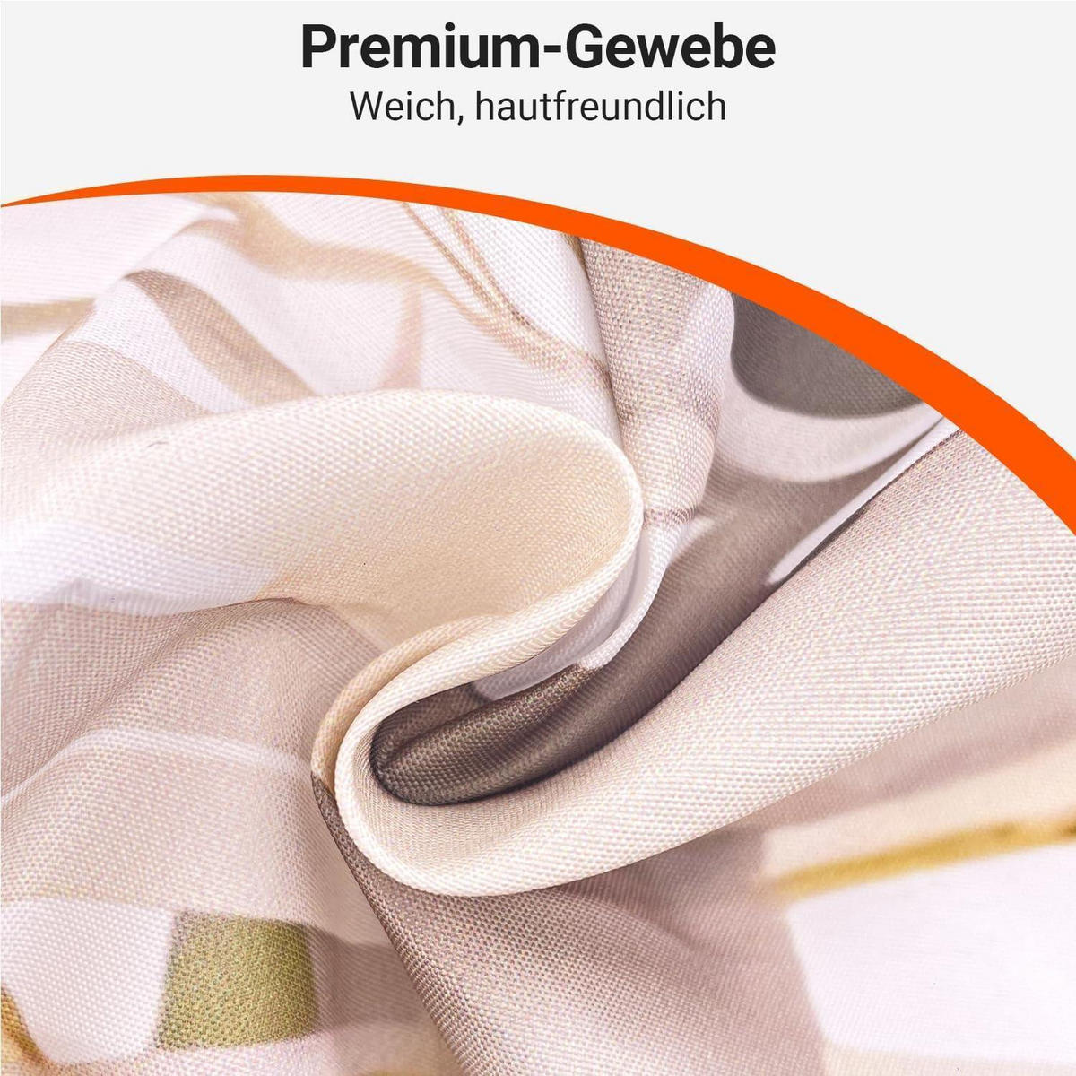 DUSCHVORHANG Grau Herbstblätter 180 x 200 cm - Multicolor, Textil (180/200cm)