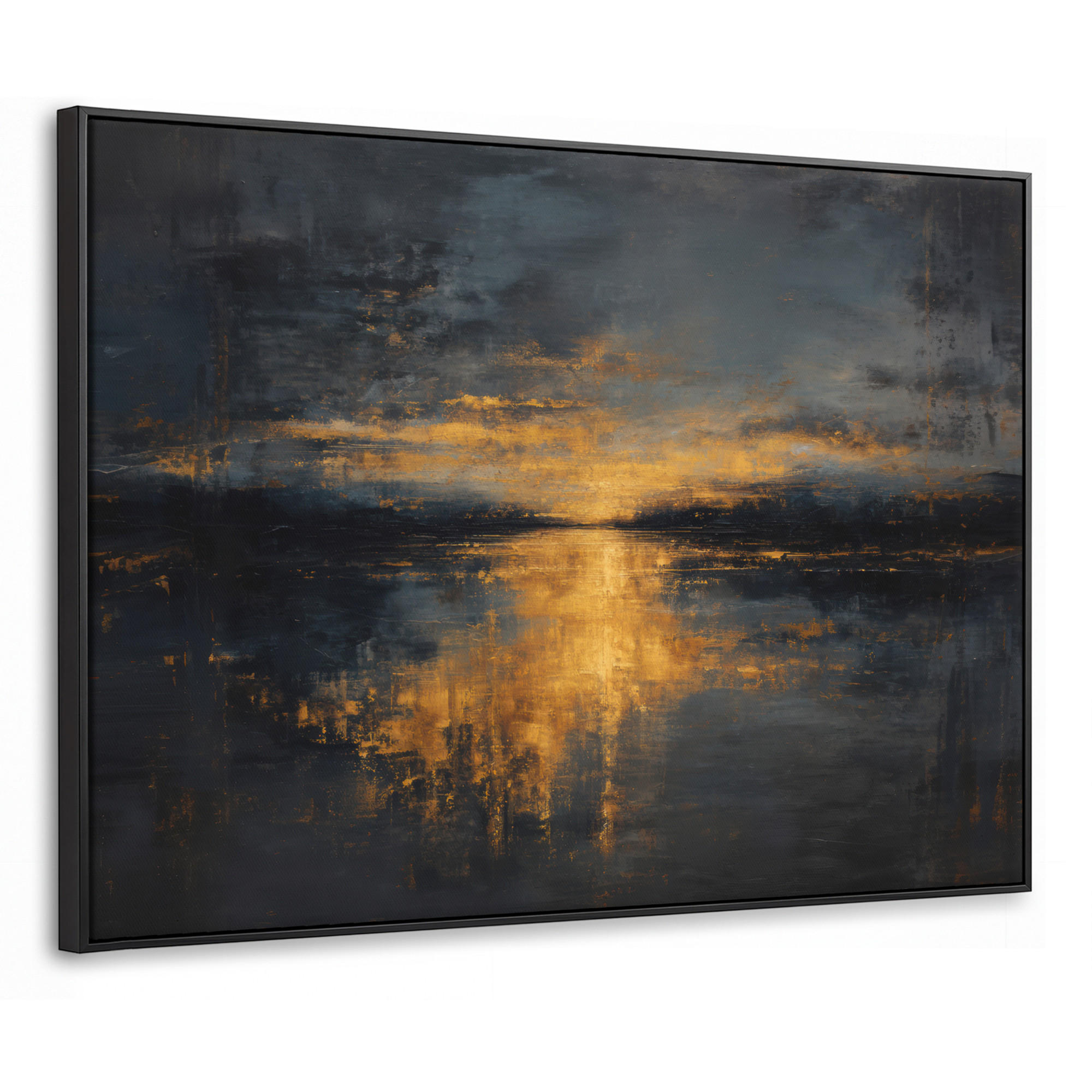 MuchoWow Leinwand Anthrazit 80x60 cm
