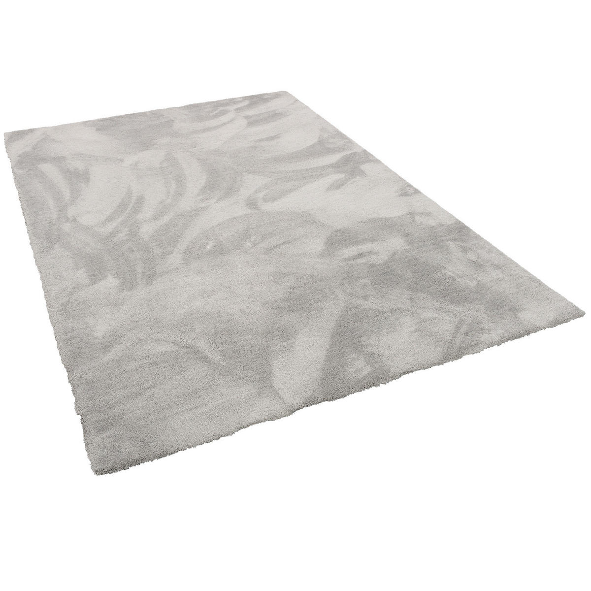 LUXUS HOCHFLOR SHAGGY TEPPICH VELVET - Grau, Textil (80/160cm) - Snapstyle