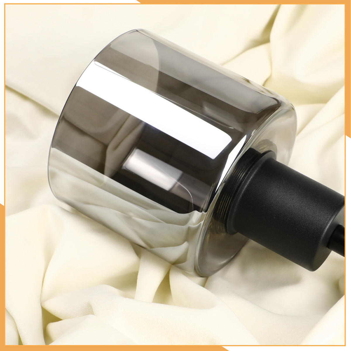 PENDELLEUCHTE Gabriella 26/26/195 cm - Schwarz, Metall (26/26/195cm) - ZMH