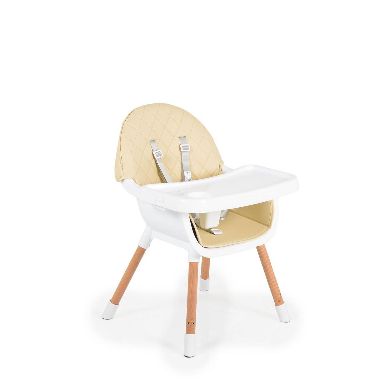 HOCHSTUHL Gelato 2 in 1 beige Gurt, Kinderstuhl, Tisch verstellbar - Beige, Kunststoff (57/93/60cm) - Cangaroo
