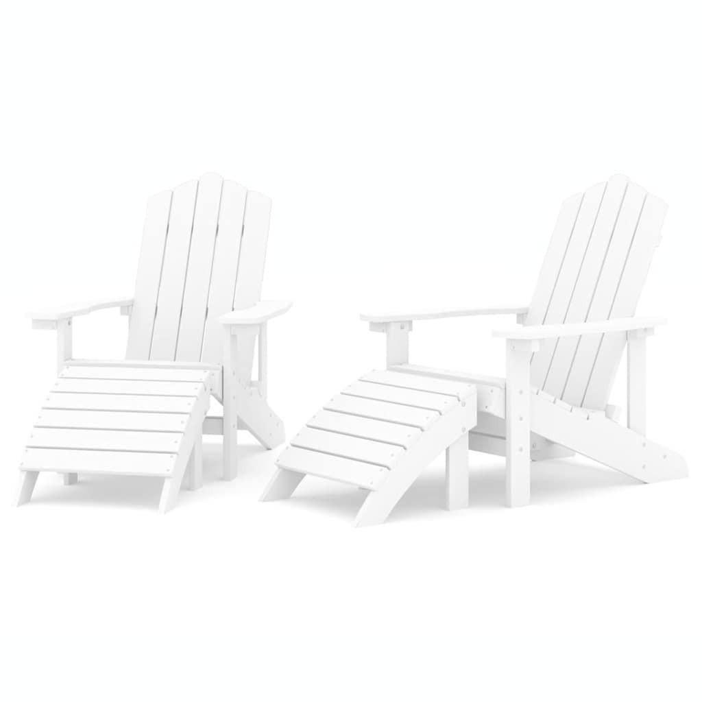vidaXL Gartenstühle Weiß 83x92x45 cm