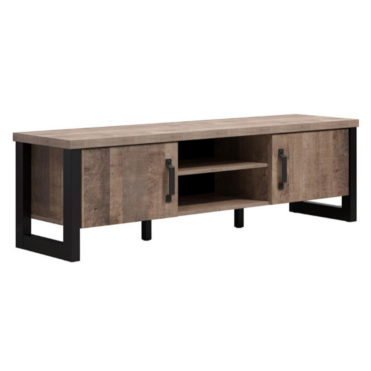 LOWBOARD Emile Eiche Dekor - Eichefarben, Holzwerkstoff (166/166/50cm) - ebuy24