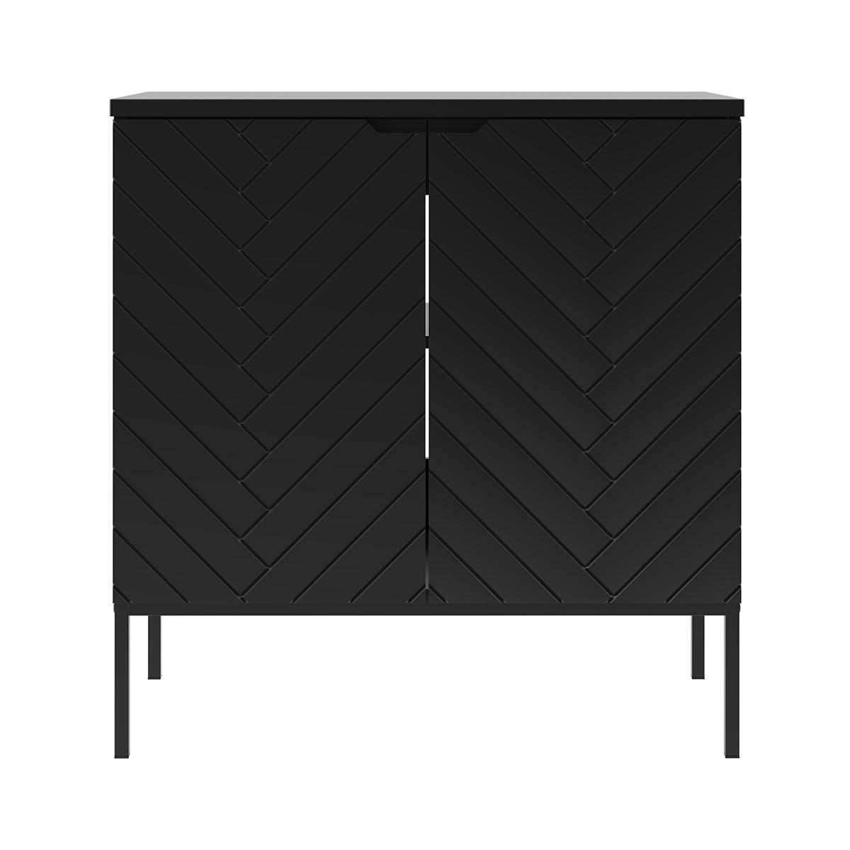 Thumbnail - Petits-meubles Waschtischunterschrank, Schwarz, Holzwerkstoff, 80.6x84.2x46.5 cm, Badezimmer, Badezimmerschränke, Bad Un...