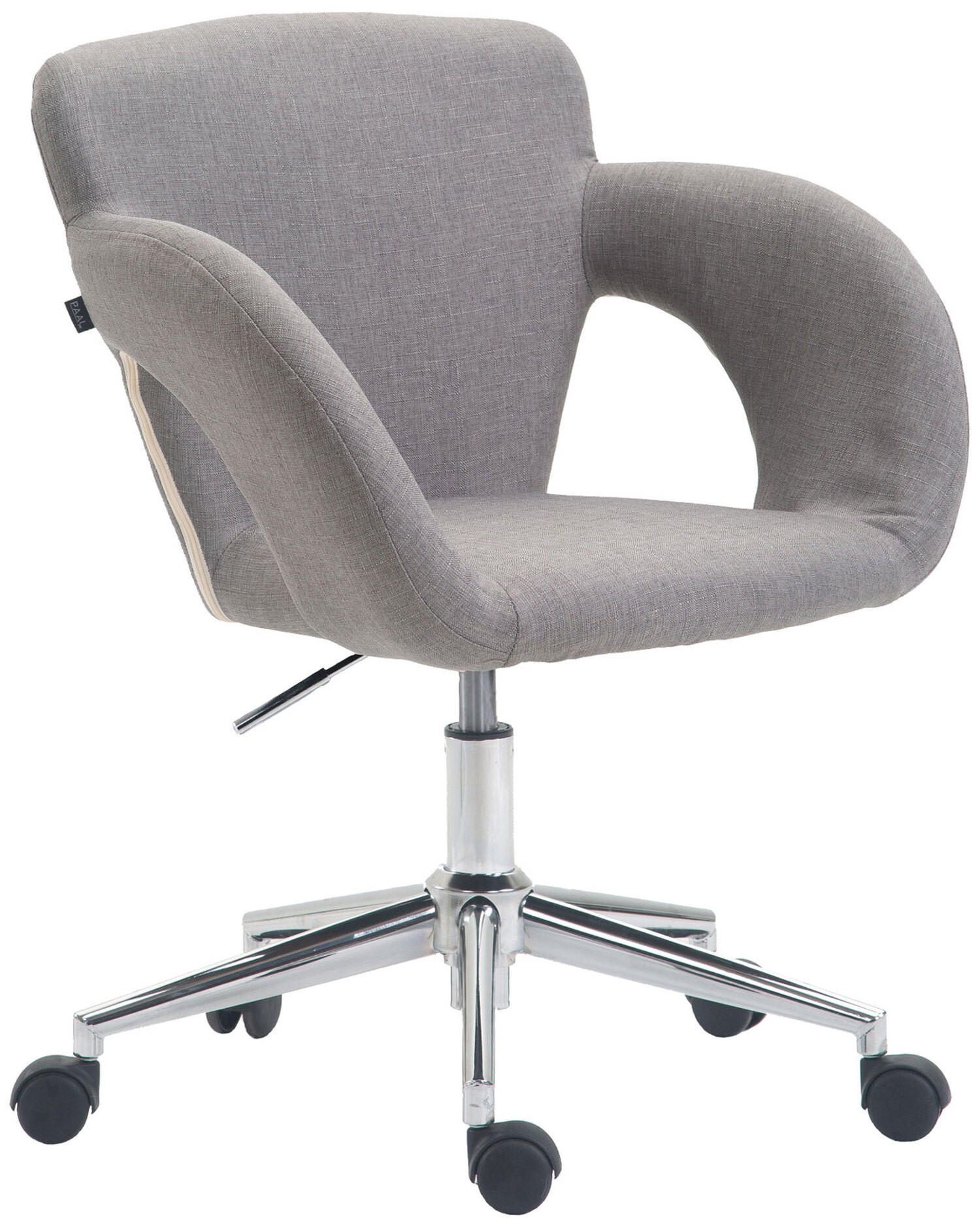 BÜROSTUHL Eddy, Stoff Grau - Grau, Textil/Metall (62/91/56cm) - TPFLiving