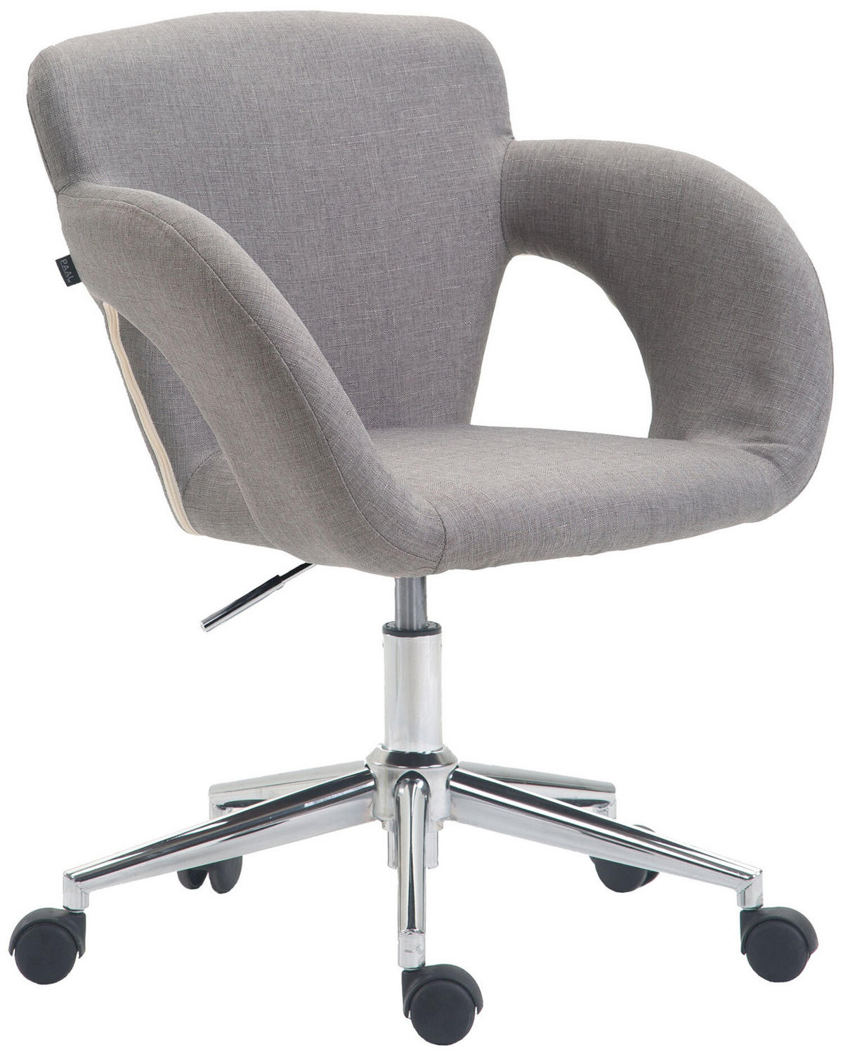 BÜROSTUHL Eddy, Stoff Grau - Grau, Textil/Metall (62/91/56cm) - TPFLiving