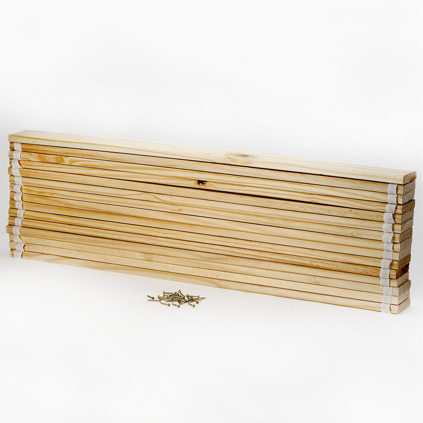 LATTEN-/ROLLROST 140X200 CM - Naturfarben, Holz (196/140/2cm) - IDIMEX