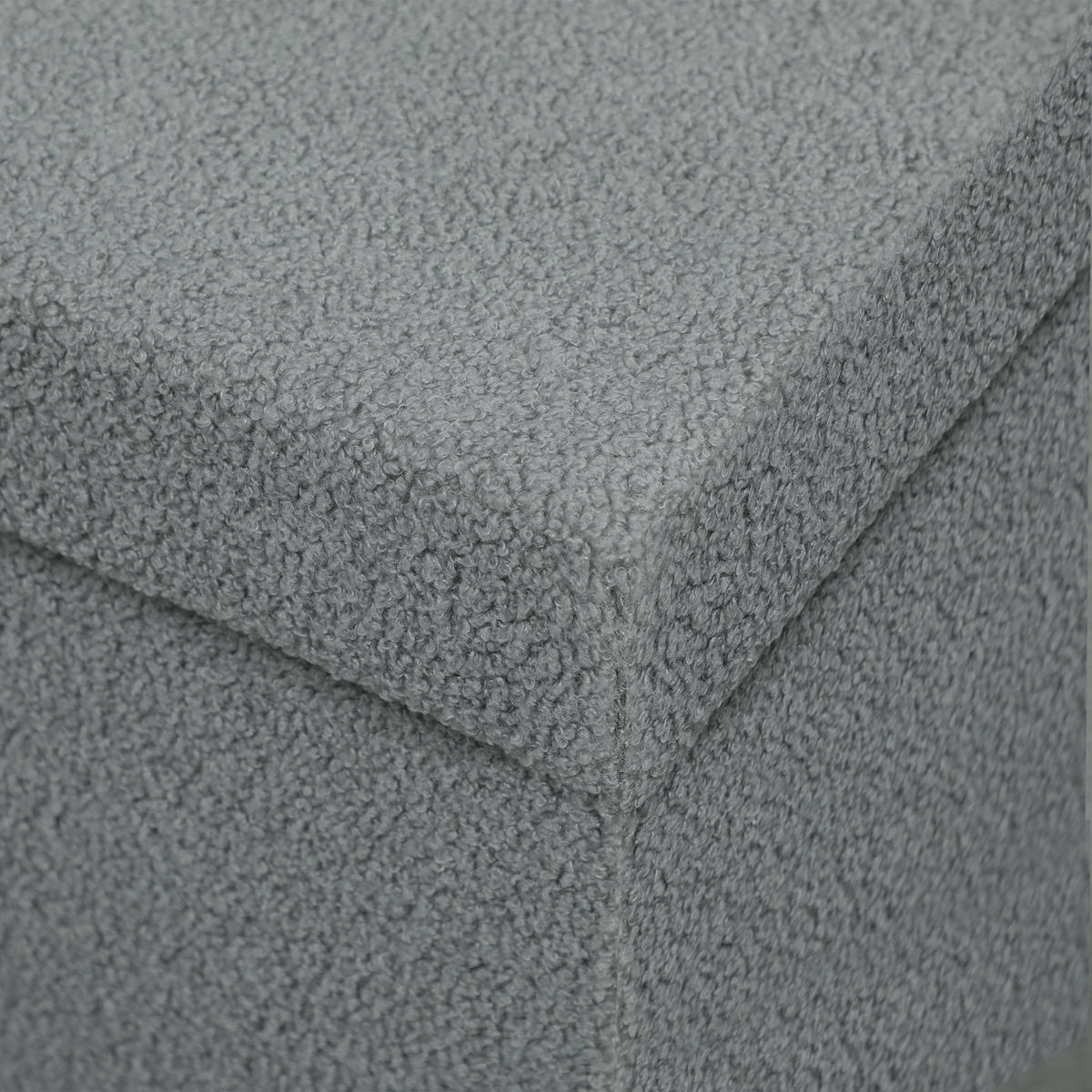 AUFBEWAHRUNGSHOCKER DE-07168 Polsterbank mit Stauraum, faltbar Dunkelgrau - Dunkelgrau, Holzwerkstoff (38/38/76cm) - ComfortXL