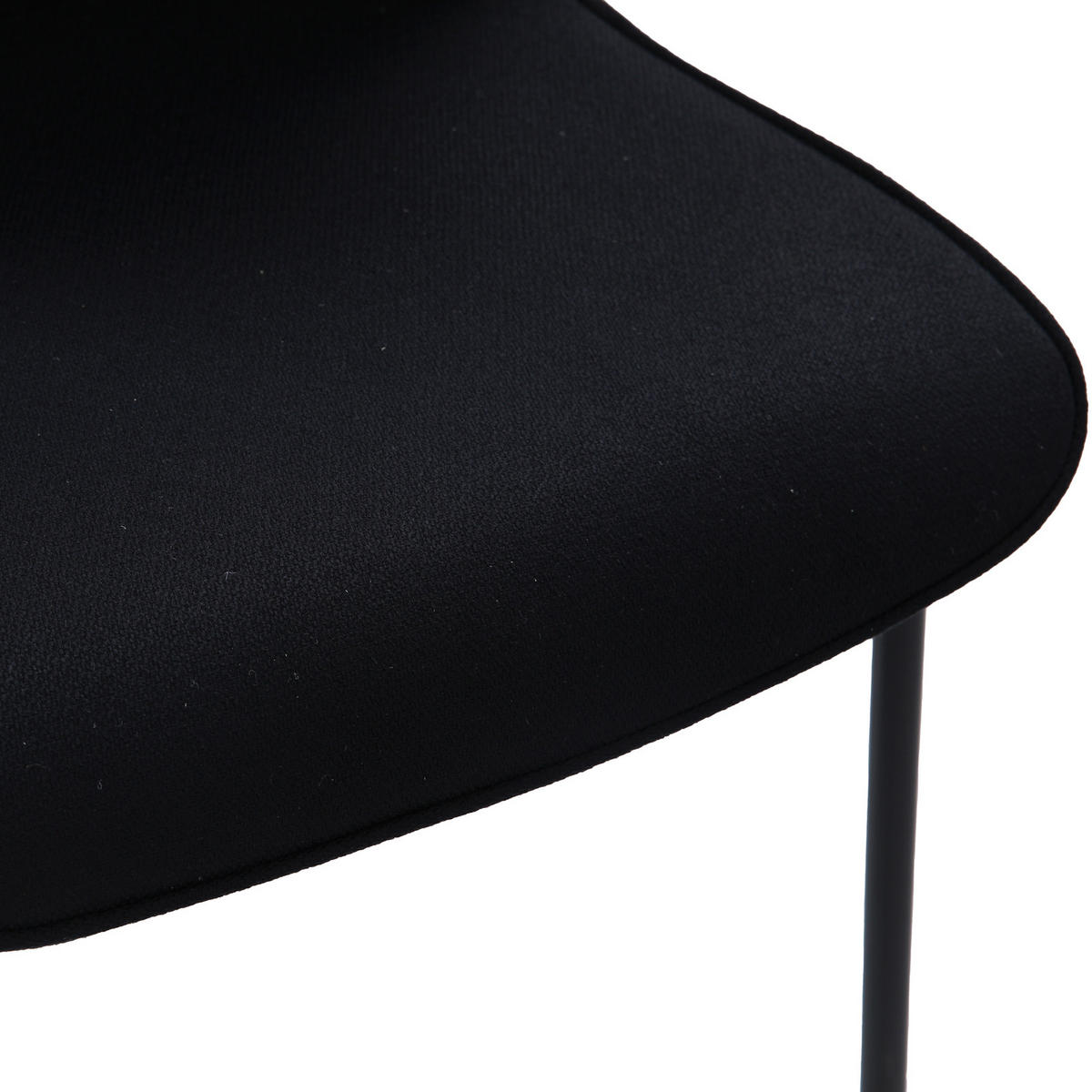 ESSZIMMERSTUHL MARY 2er Set - Schwarz, Textil (50/81/50cm) - SVITA