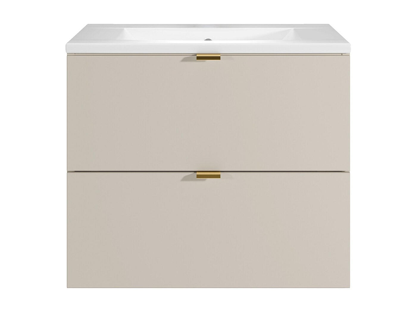 EINZELWASCHTISCH - 60 cm x 46 cm - Holz, Platte - Beige - LAVENA - Beige, Holz (60/50/46cm) - Vente-Unique