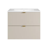 EINZELWASCHTISCH - 60 cm x 46 cm - Holz, Platte - Beige - LAVENA - Beige, Holz (60/50/46cm) - Vente-Unique