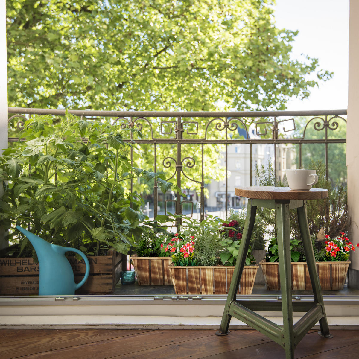 3XBLUMENKASTEN - Braun, Holz/Kunststoff (46/15/23cm) - Relaxdays