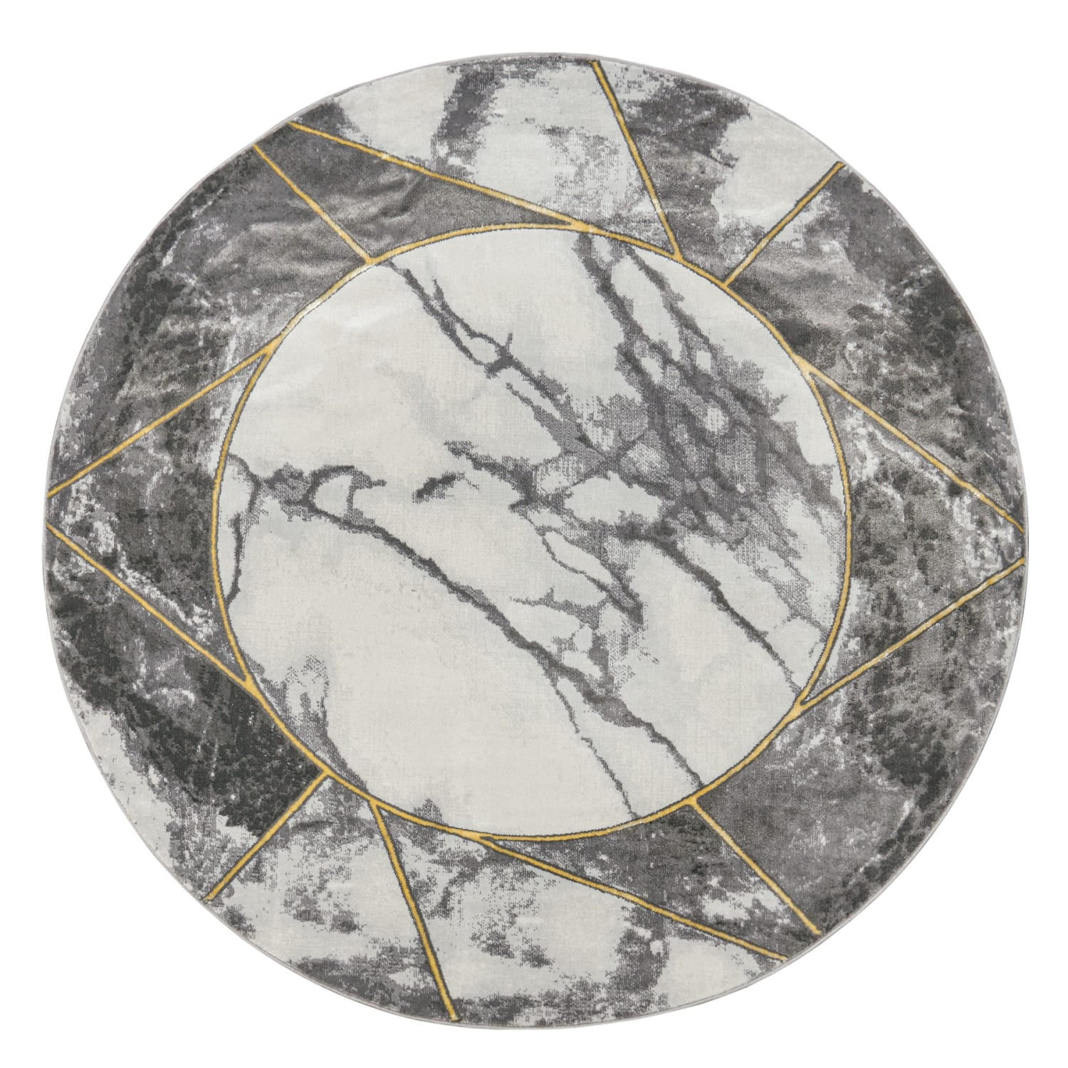 Paco Home Kurzflorteppich Gold 160x160 cm