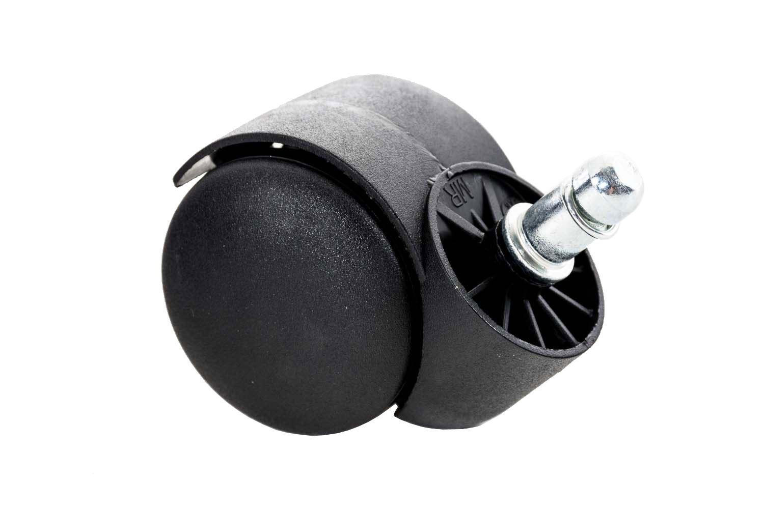 LENKROLLEN Kunststoff schwarz - Schwarz, Kunststoff (5/9/5cm) - CLP