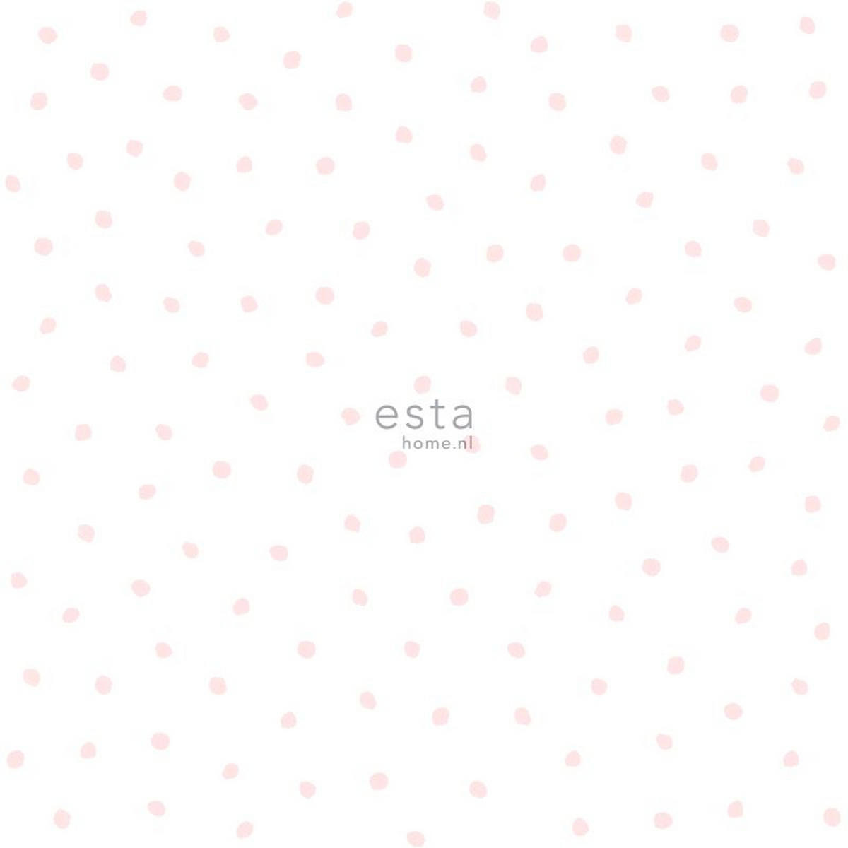 TAPETE Punkte 53 cm x 10.05 m - Pink, Papier (53/0.1cm) - ESTAhome