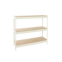 SCHWERLASTREGAL Big Wood Yeti Three HxBxT 200 x 120 x 45 cm Fachlast 400 kg Weiß - Weiß, Metall (120/200/45cm) - PROREGAL