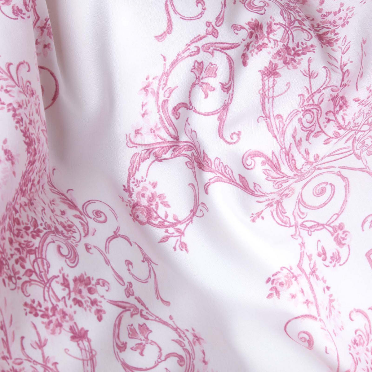 WENDEBETTWÄSCHE Toile-De-Jouy - Rosa, Textil (135/200cm) - Homescapes