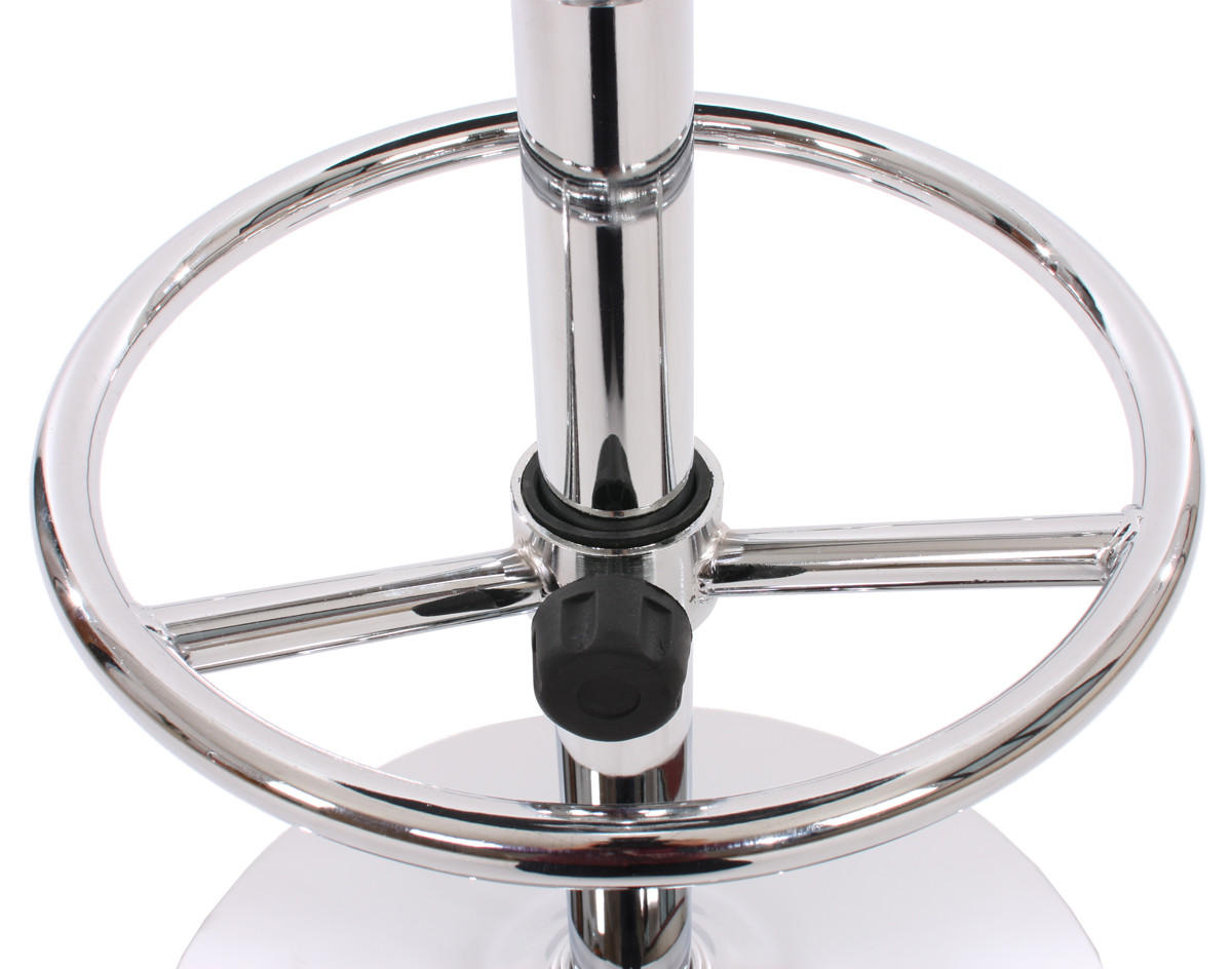 STEHTISCH FUßABLAGE rund Schwarz - Schwarz, Metall (60/60/109cm) - MCW