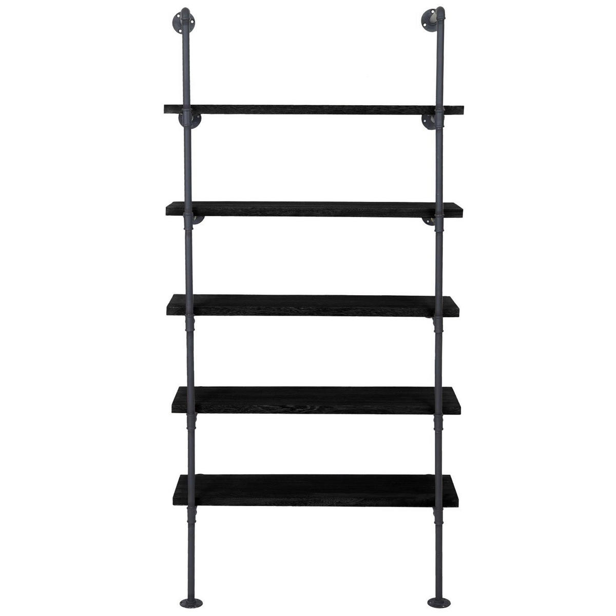 STANDREGAL Anthrazit - Anthrazit, Holz (80/165/28cm) - MCW