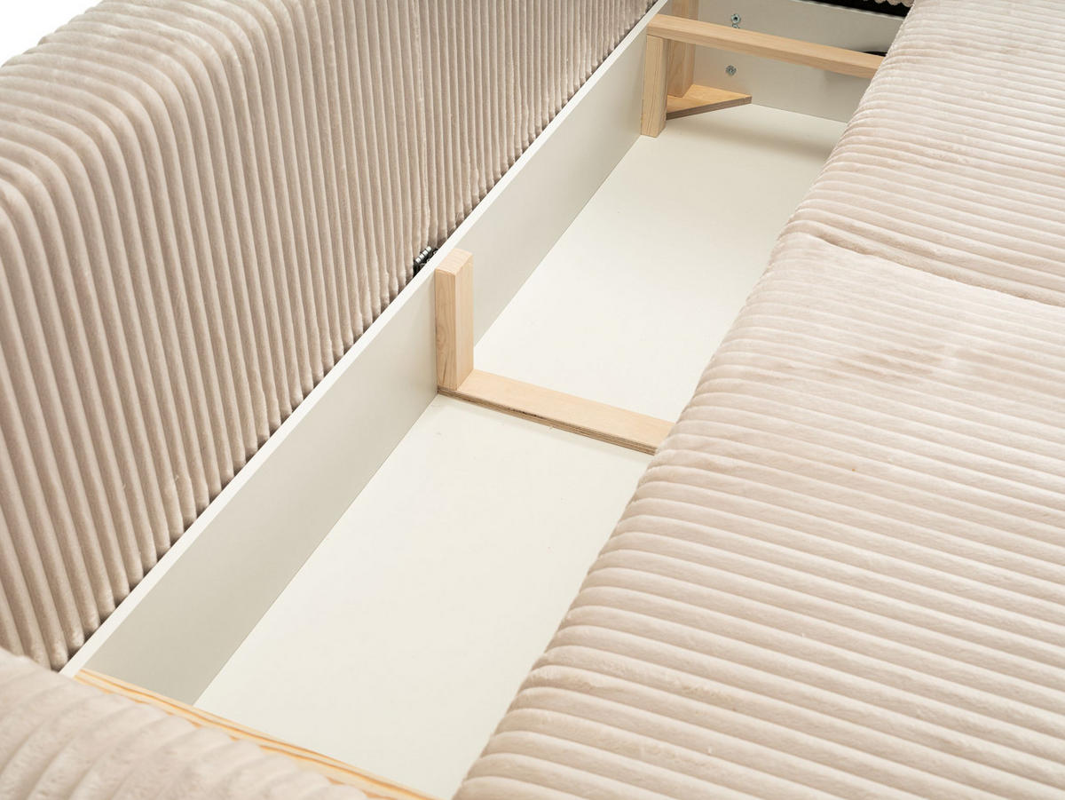 SOFA Hallora - Weiß (Tilia 01) - Weiß, Holzwerkstoff (240/88/108cm) - Möblo