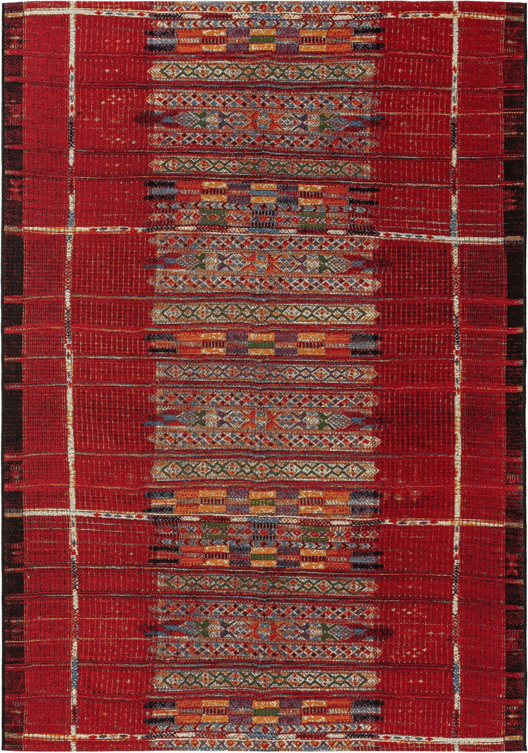 OUTDOORTEPPICH Artis Multicolor/Rot 120x180 cm - Multicolor, Textil (120/180cm) - benuta Nest