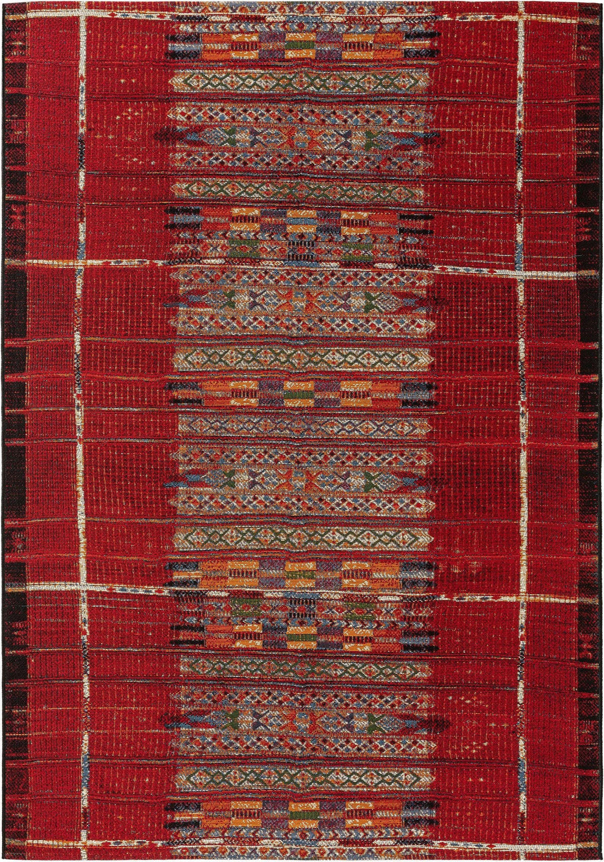 OUTDOORTEPPICH Artis Multicolor/Rot 160x235 cm - Multicolor, Textil (160/235cm) - benuta Nest