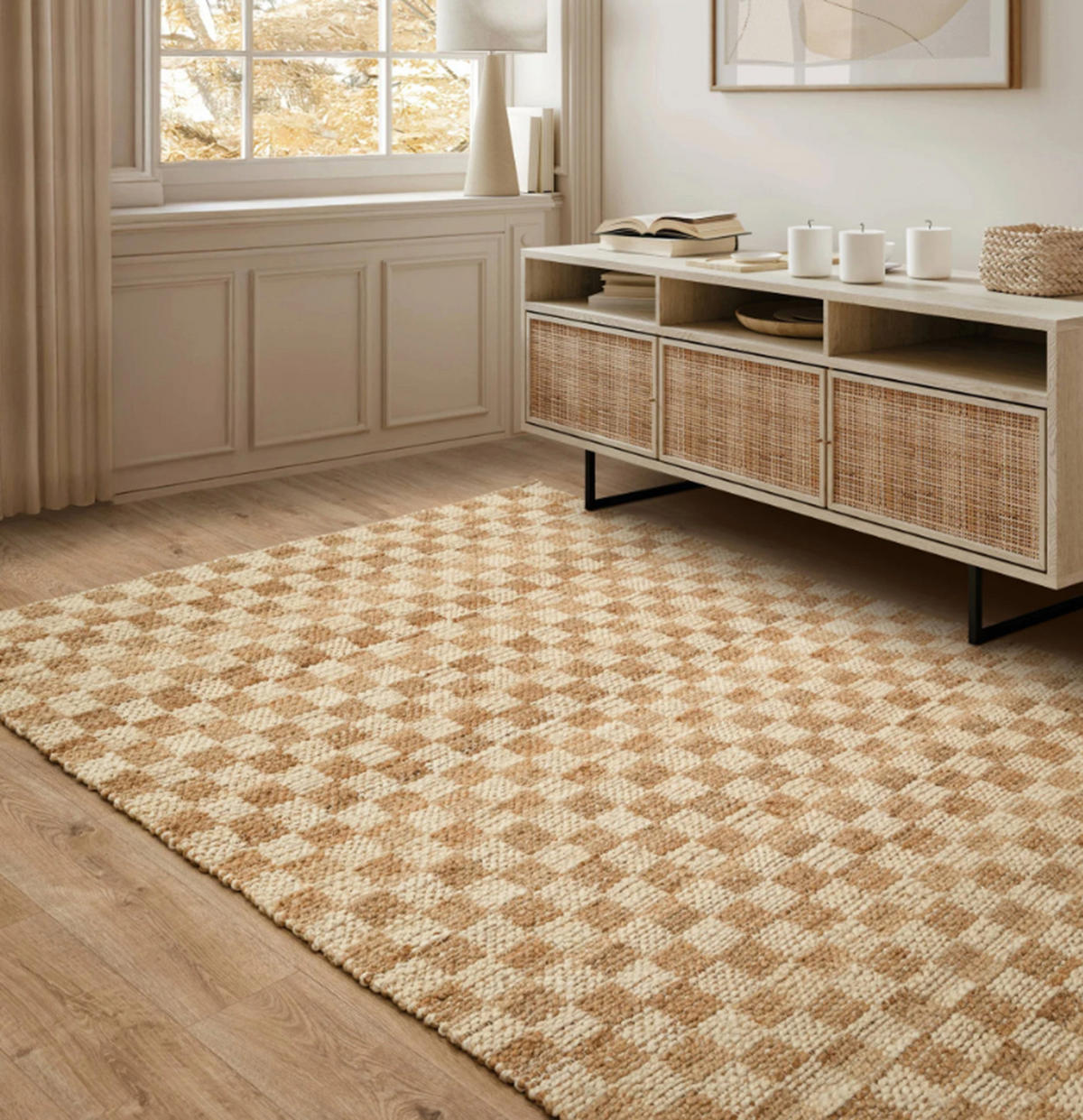 TEPPICH modern Naturfaser SCAPE Beige 120 x 170 cm - Beige, Naturmaterialien (120/170cm) - Novatrend