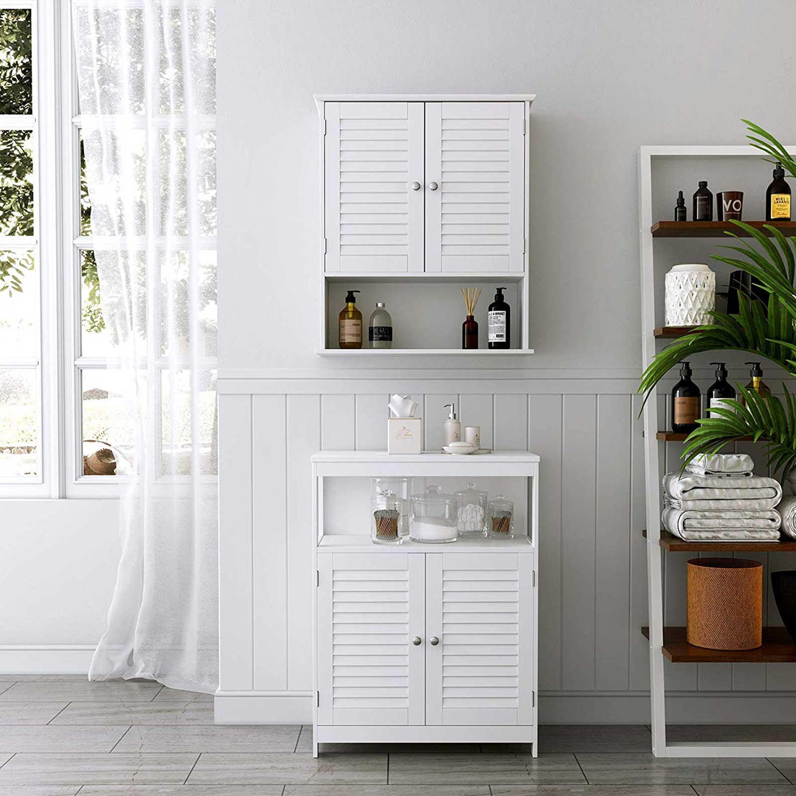 BADEZIMMERSCHRANK HANOI - Weiß, Holzwerkstoff (20/70/60cm) - Hansiro