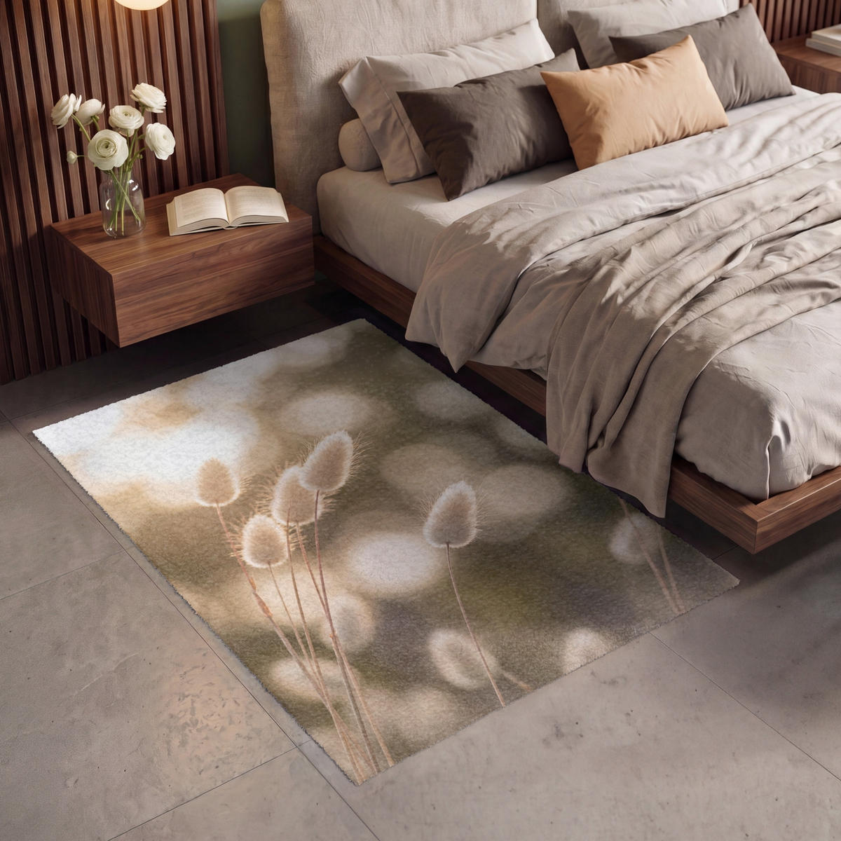 KOBERCE - Chvostoskok - Biely - Slnečné svetlo - 120x180 cm - béžová, textil/plast (120/0.4cm) - OnlyWow