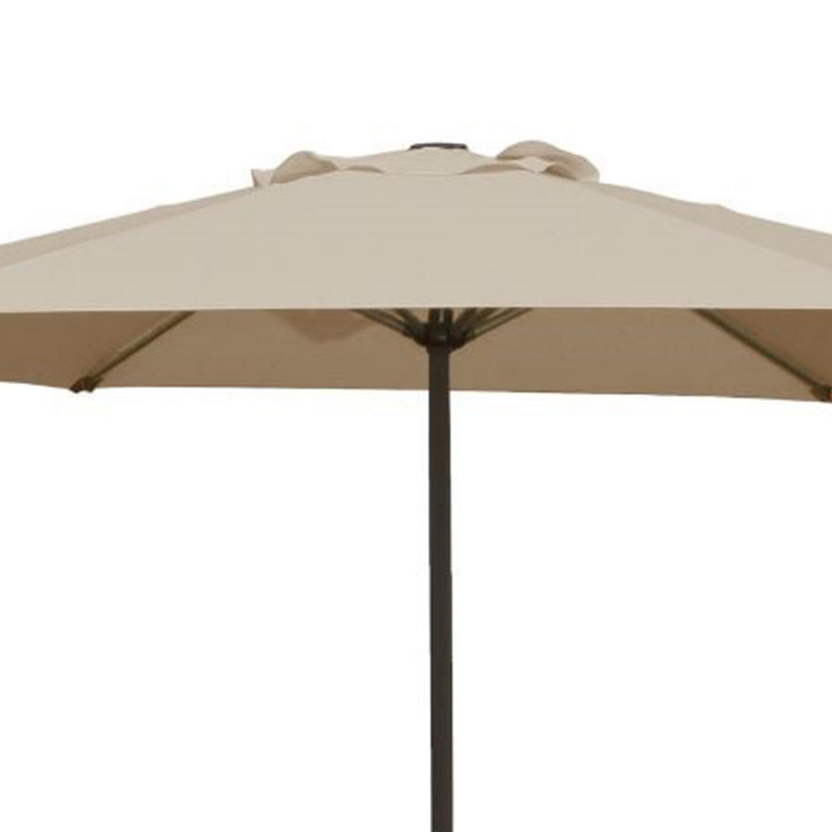 MARKTSCHIRM Harrogate- Sonnenschirm mit Aluminiumgestänge + Kurbel, Bezug - UV-Schutzfaktor 50+, 300 cm - Grau, Metall (300/300cm) - TPFGarden