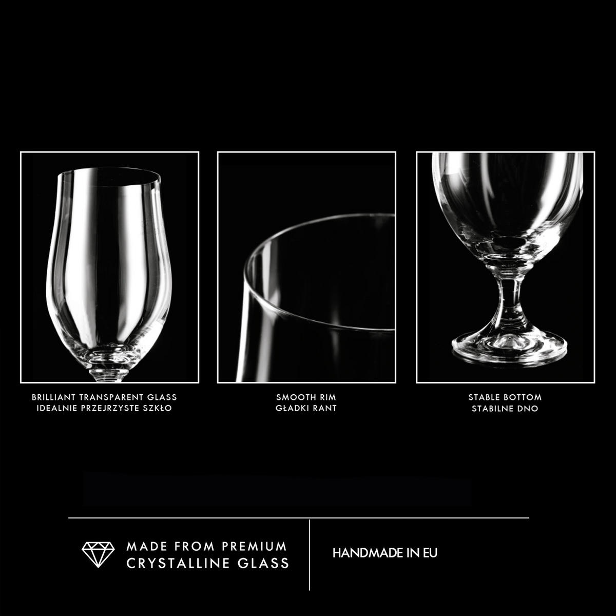 BIERGLÄSER, 6er-Set, 500 ml - Transparent, Glas (0.5L) - Krosno Glass