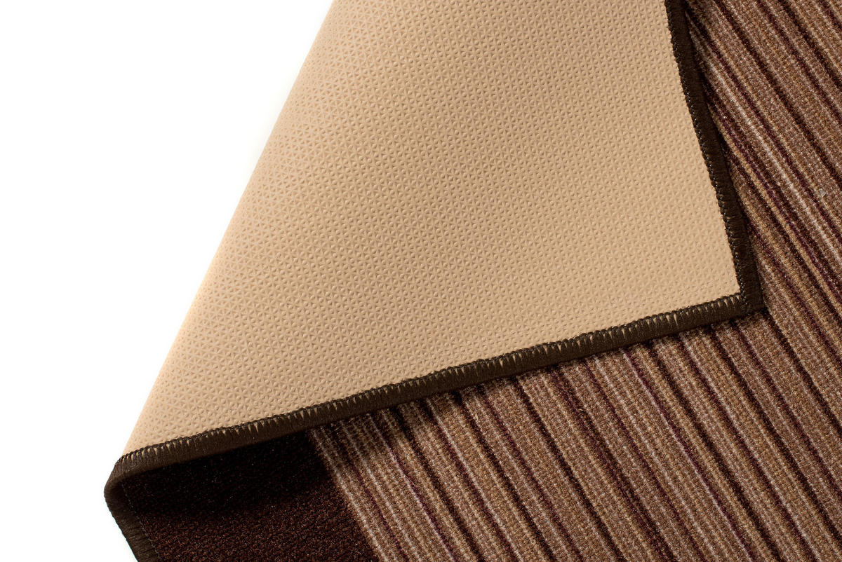 TEPPICHLÄUFER Anti-Rutsch Braun rutschfest Gummiunterlage 80/1100 cm - Braun, Textil (80/1100cm) - Tapiso