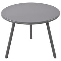 COUCHTISCH rund 60 cm Kunststoff dunkelgrau - Dunkelgrau, Kunststoff/Metall (60/60/45cm) - CLP