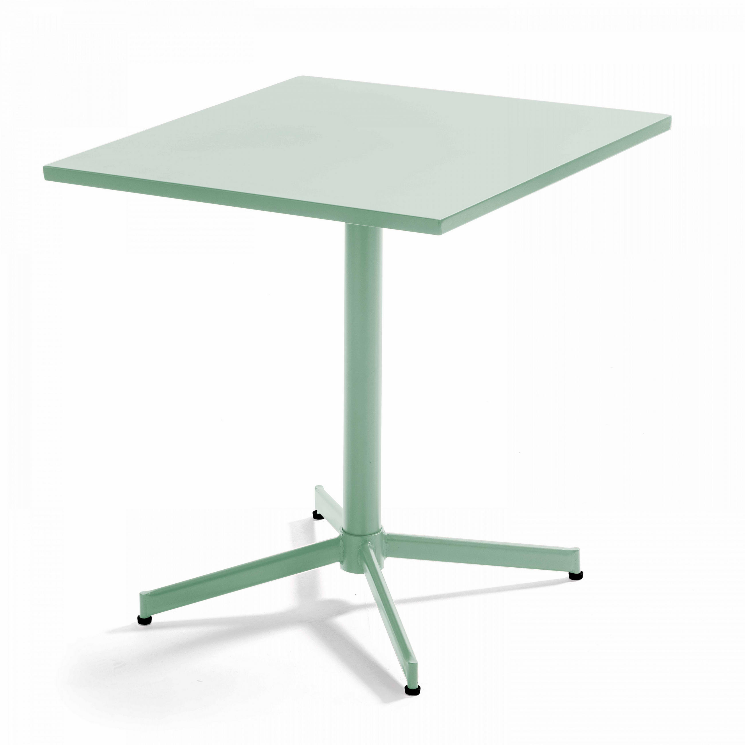 GARTENTISCH , klappbar, Salbeigrünen - Hellgrün, Metall (70/70/72cm) - Oviala