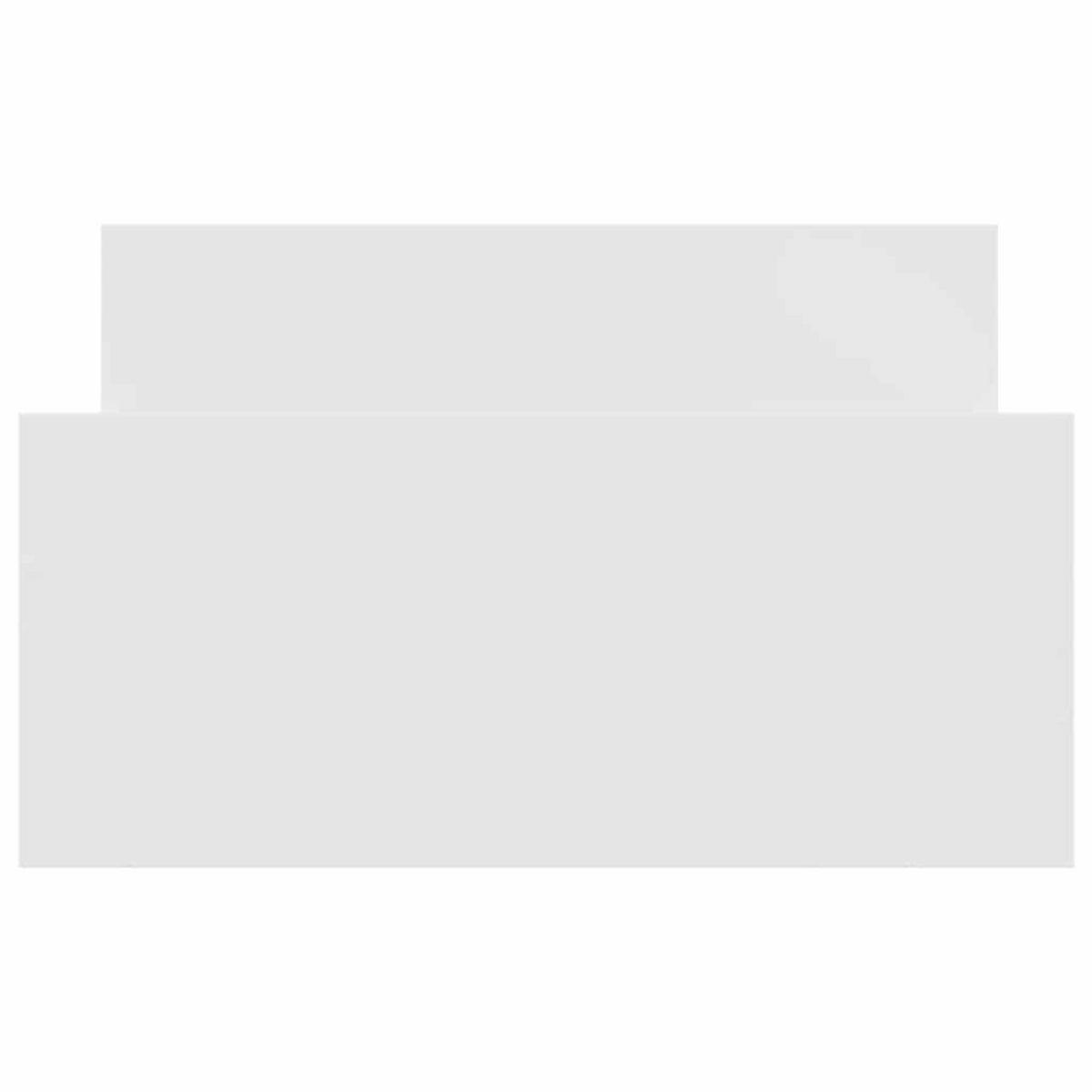 BETTGESTELL Weiss 90/200 Cm Holzwerkstoff - Weiß, Textil (90/200cm) - vidaXL