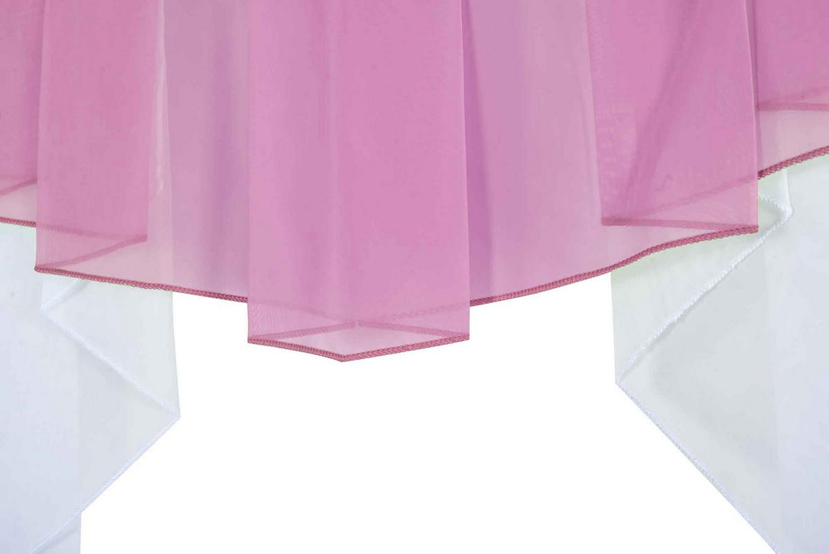 SCHEIBENGARDINE MEIßEN 100x100 cm Rosa - Rosa, Textil (100/100cm) - Gardinenbox