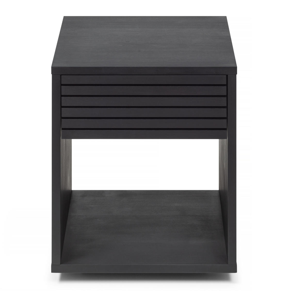 NACHTTISCH Emma, schwarze Birke, 38/40/50 cm - Schwarz, Holz (40/50/38cm) - WOODEK