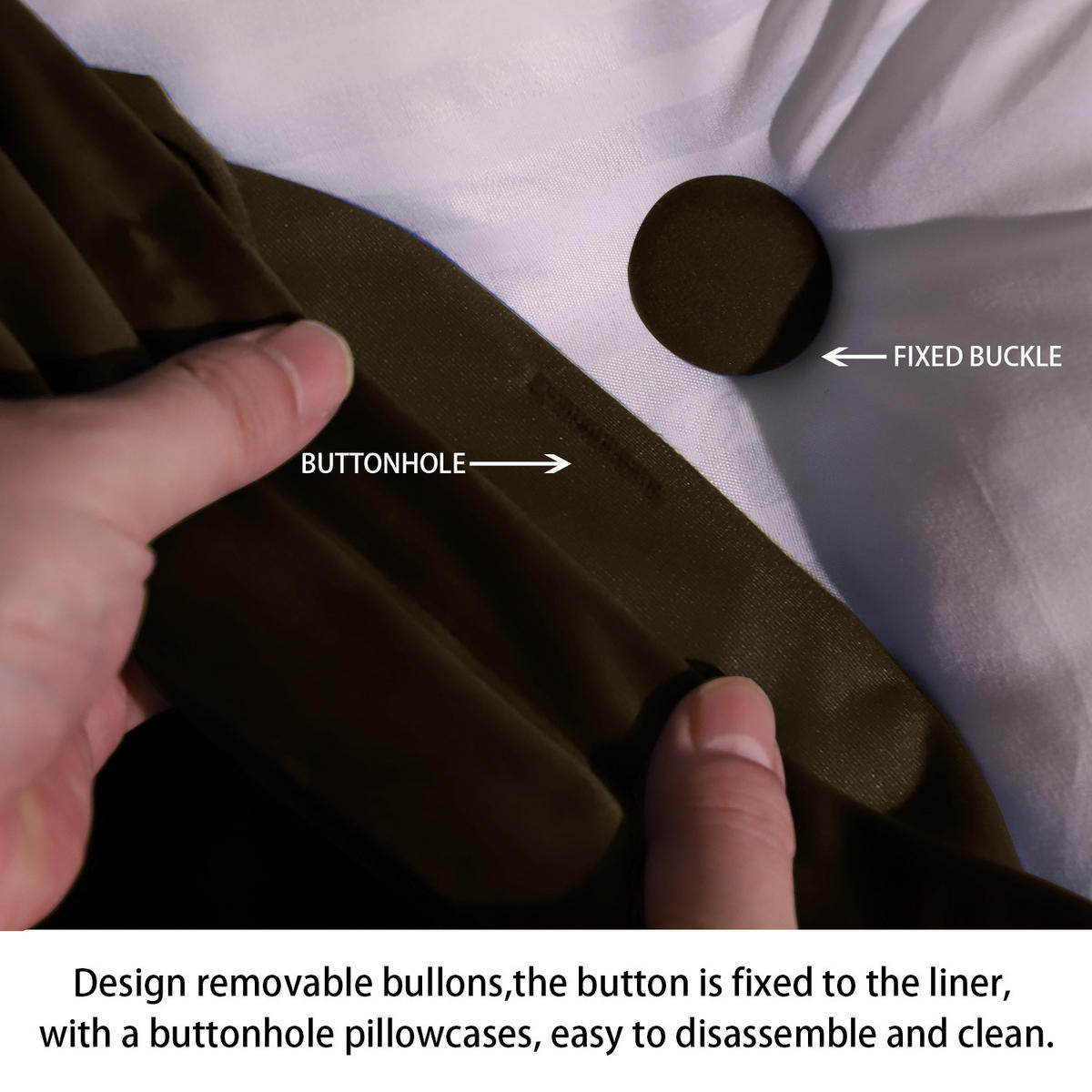 RÜCKENKISSEN Samtlook Braun 160 cm - Braun, Textil (45/160cm) - Vercart